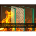 Factory Supply High Intensity Smoke Proof Clear composite Fire tempered Glass for doors and windows